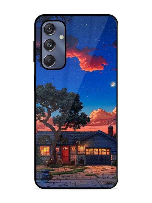 Serene Suburban Twilight Glossy Metal Phone Cover for Samsung Galaxy S23 Fe (5G) Zapvi