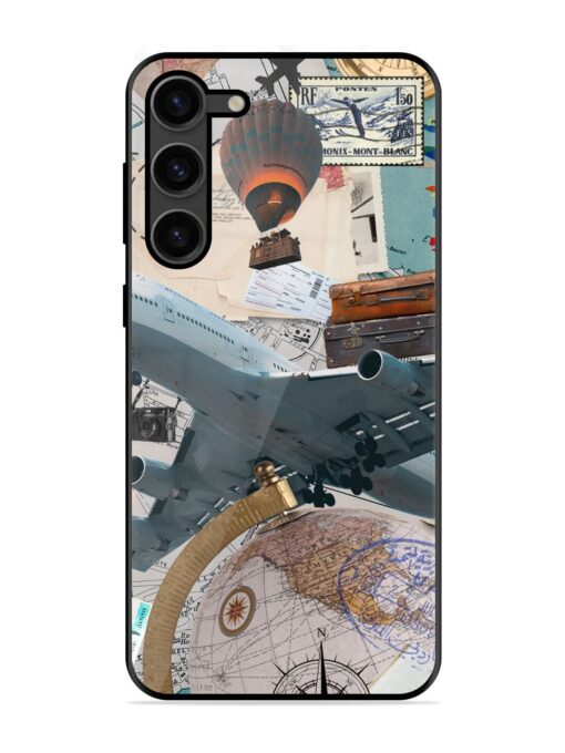 Adventure Awaits Glossy Metal Phone Cover for Samsung Galaxy S23 Plus (5G) Zapvi