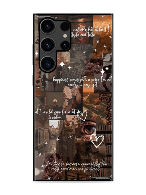 Melancholy Aesthetic Glossy Metal Phone Cover for Samsung Galaxy S23 Ultra Zapvi