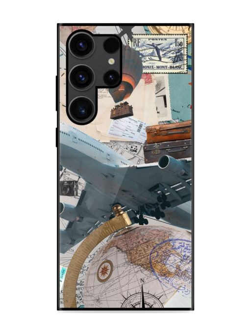 Adventure Awaits Glossy Metal Phone Cover for Samsung Galaxy S23 Ultra Zapvi