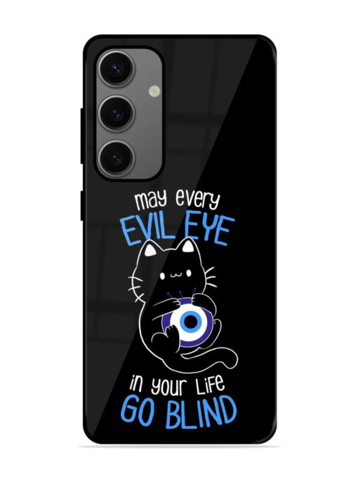 May every evil eye in your life go blind Glossy Metal Phone Cover for Samsung Galaxy S24 (5G) Zapvi