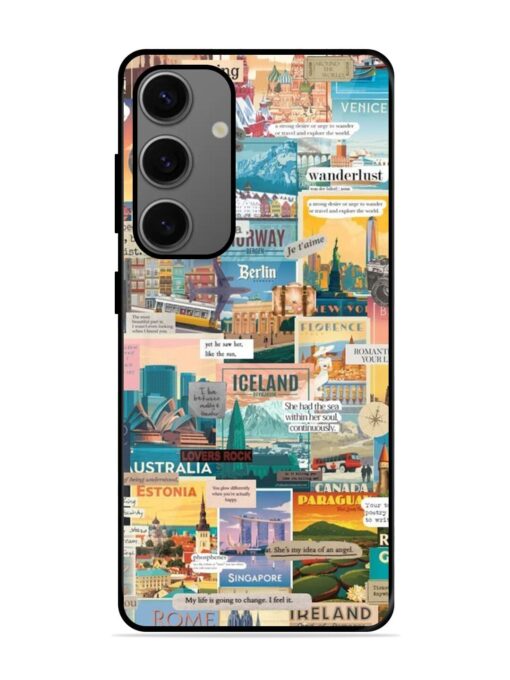 Travel Inspiration Collage Glossy Metal Phone Cover for Samsung Galaxy S24 (5G) Zapvi