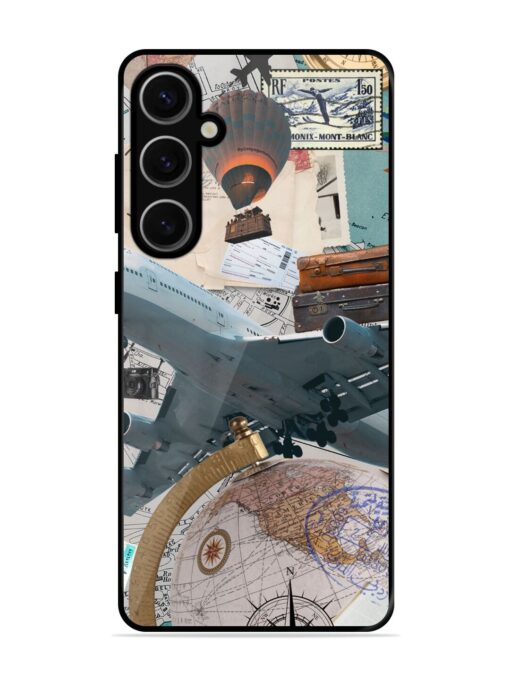 Adventure Awaits Glossy Metal Phone Cover for Samsung Galaxy S24 Plus (5G) Zapvi