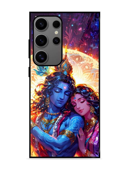 Radha Krishna Art Glossy Metal Phone Cover for Samsung Galaxy S24 Ultra (5G) Zapvi