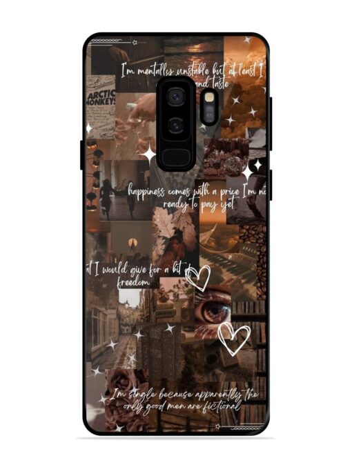 Melancholy Aesthetic Glossy Metal Phone Cover for Samsung Galaxy S9 Plus Zapvi