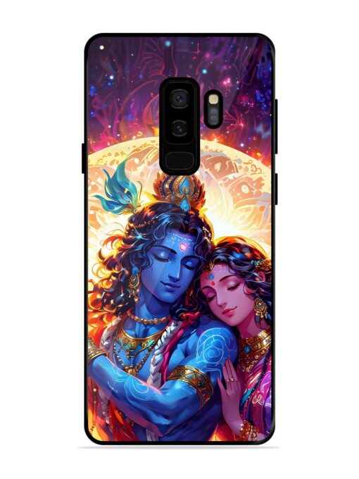 Radha Krishna Art Glossy Metal Phone Cover for Samsung Galaxy S9 Plus Zapvi