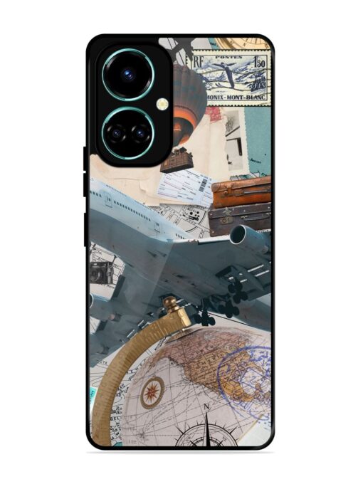 Adventure Awaits Glossy Metal Phone Cover for Tecno Camon 19 Zapvi