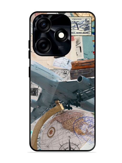 Adventure Awaits Glossy Metal Phone Cover for Tecno Spark 10C