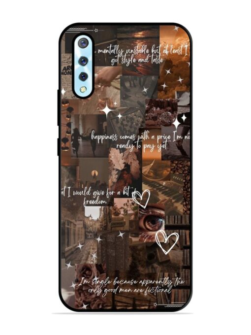 Melancholy Aesthetic Glossy Metal Phone Cover for Vivo S1 Zapvi