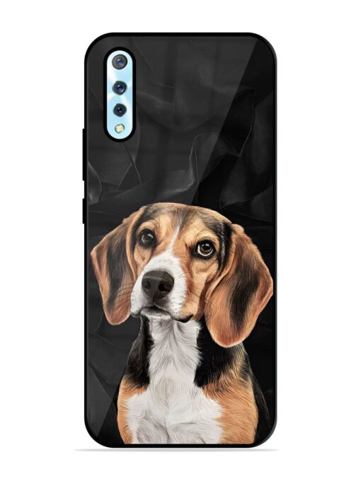 Beagle Portrait Glossy Metal Phone Cover for Vivo S1