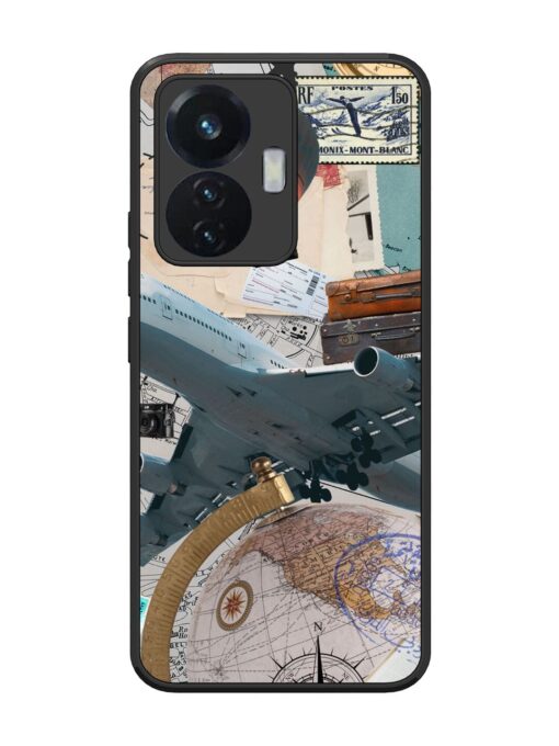 Adventure Awaits Glossy Metal Phone Cover for Vivo T1 (44W) Zapvi