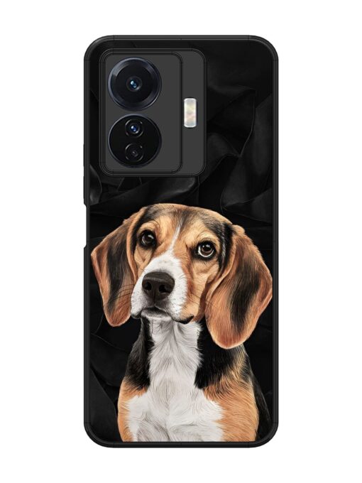 Beagle Portrait Glossy Metal Phone Cover for Vivo T1 Pro (5G) Zapvi