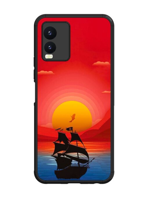 Sunset Sail Glossy Metal Phone Cover for Vivo T1X