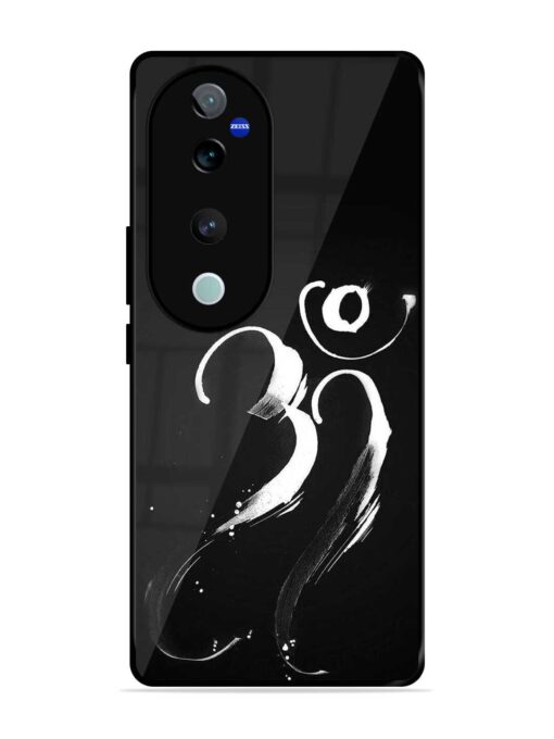 Om Logo Glossy Metal Phone Cover for Vivo T3 Ultra (5G)