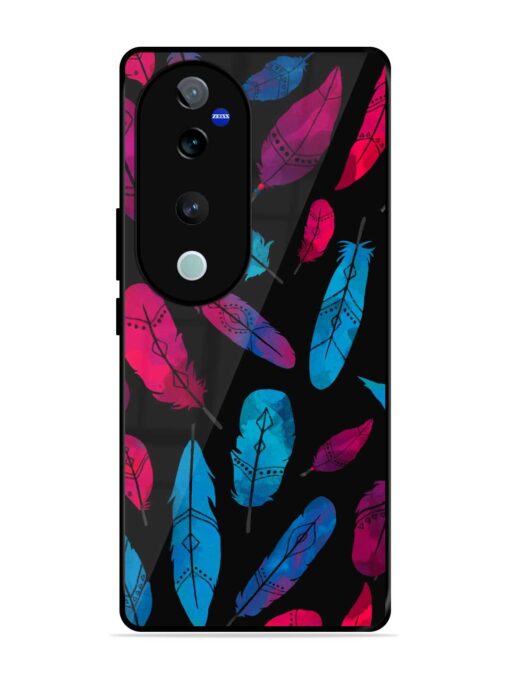 Feather Art Glossy Metal Phone Cover for Vivo T3 Ultra (5G)