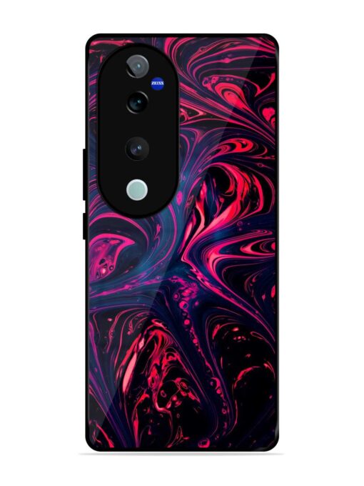 Abstract Background Glossy Metal Phone Cover for Vivo T3 Ultra (5G)