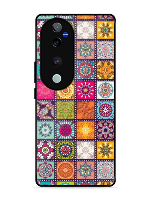 Seamless Pattern Vintage Glossy Metal Phone Cover for Vivo T3 Ultra (5G) Zapvi