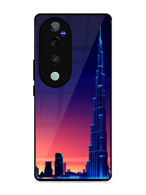 Burj Khalifa Abstract Glossy Metal Phone Cover for Vivo T3 Ultra (5G)