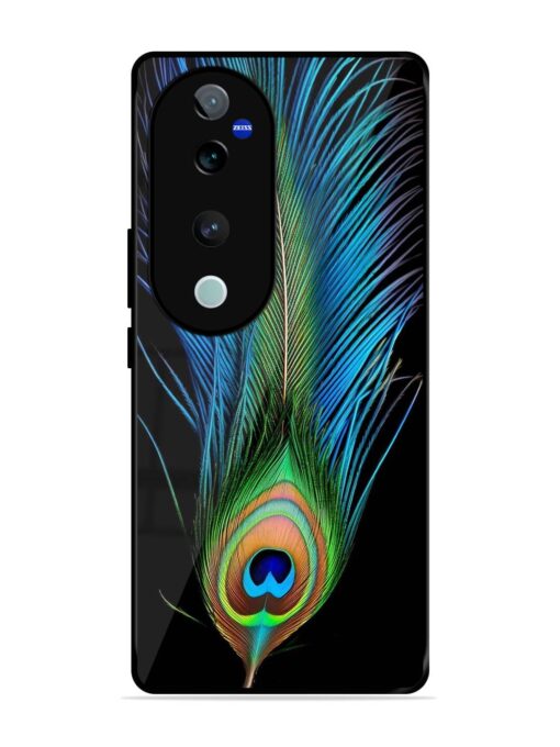 Peacock Feather Glossy Metal TPU Phone Cover for Vivo T3 Ultra (5G)