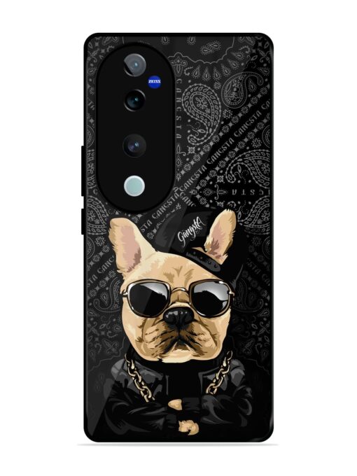 Gangsta Cool Sunmetales Dog Glossy Metal Phone Cover for Vivo T3 Ultra (5G)