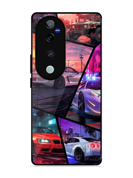 Ride In Pixels Glossy Metal Phone Cover for Vivo T3 Ultra (5G)