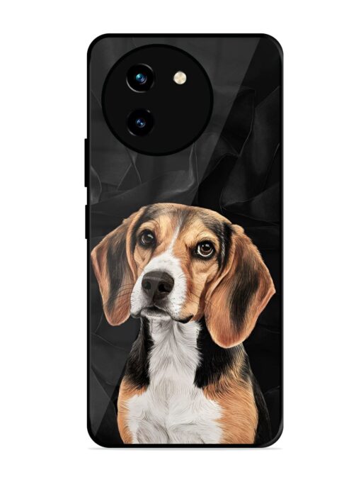 Beagle Portrait Glossy Metal Phone Cover for Vivo T3X (5G) Zapvi