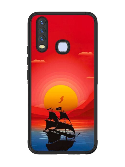 Sunset Sail Glossy Metal Phone Cover for Vivo U10 Zapvi