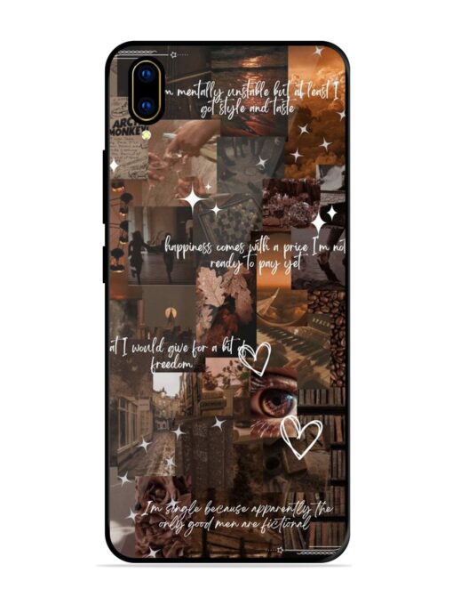 Melancholy Aesthetic Glossy Metal Phone Cover for Vivo V11 Pro Zapvi