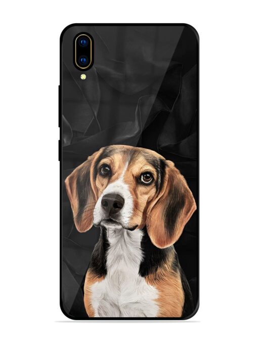 Beagle Portrait Glossy Metal Phone Cover for Vivo V11 Pro Zapvi