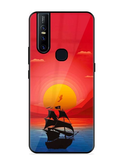 Sunset Sail Glossy Metal Phone Cover for Vivo V15