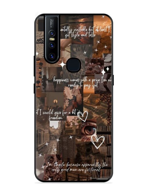 Melancholy Aesthetic Glossy Metal Phone Cover for Vivo V15 Zapvi