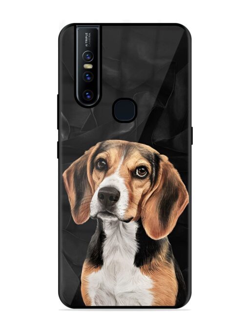 Beagle Portrait Glossy Metal Phone Cover for Vivo V15 Zapvi