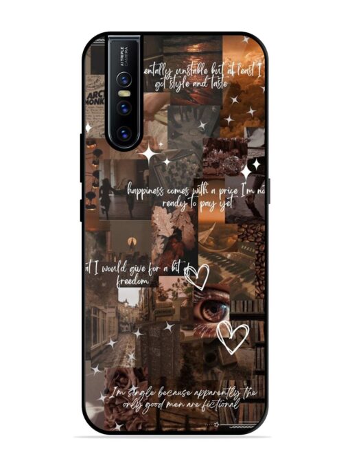 Melancholy Aesthetic Glossy Metal Phone Cover for Vivo V15 Pro Zapvi