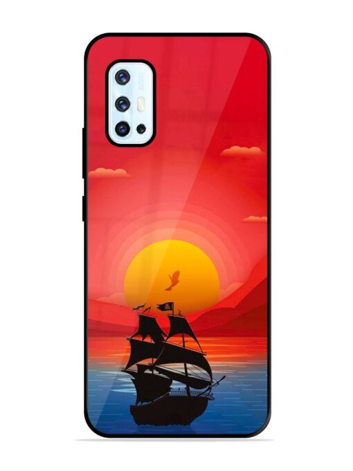 Sunset Sail Glossy Metal Phone Cover for Vivo V17 Zapvi