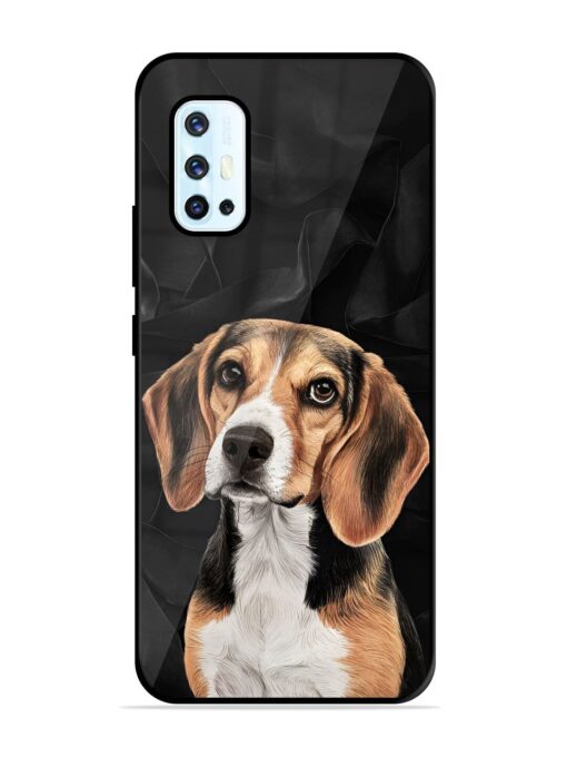 Beagle Portrait Glossy Metal Phone Cover for Vivo V17 Zapvi