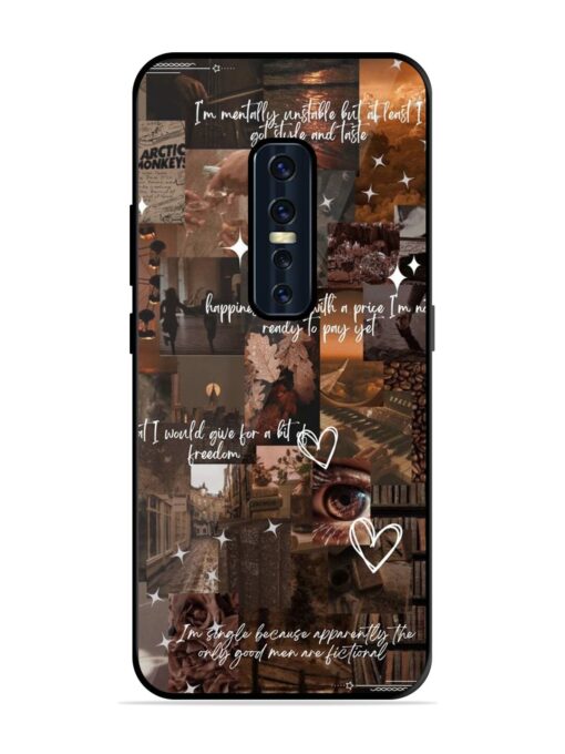 Melancholy Aesthetic Glossy Metal Phone Cover for Vivo V17 Pro