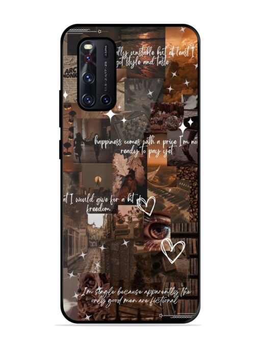 Melancholy Aesthetic Glossy Metal Phone Cover for Vivo V19