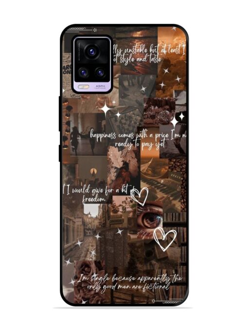 Melancholy Aesthetic Glossy Metal Phone Cover for Vivo V20 Zapvi