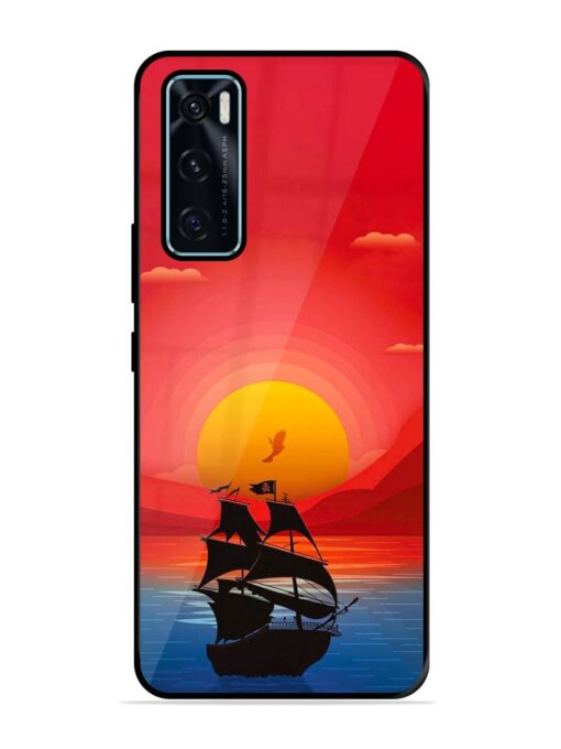 Sunset Sail Glossy Metal Phone Cover for Vivo V20 Se Zapvi