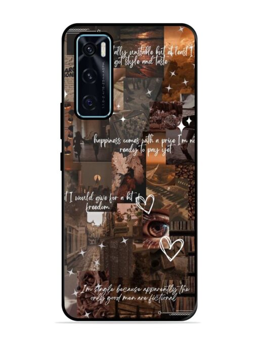 Melancholy Aesthetic Glossy Metal Phone Cover for Vivo V20 Se Zapvi