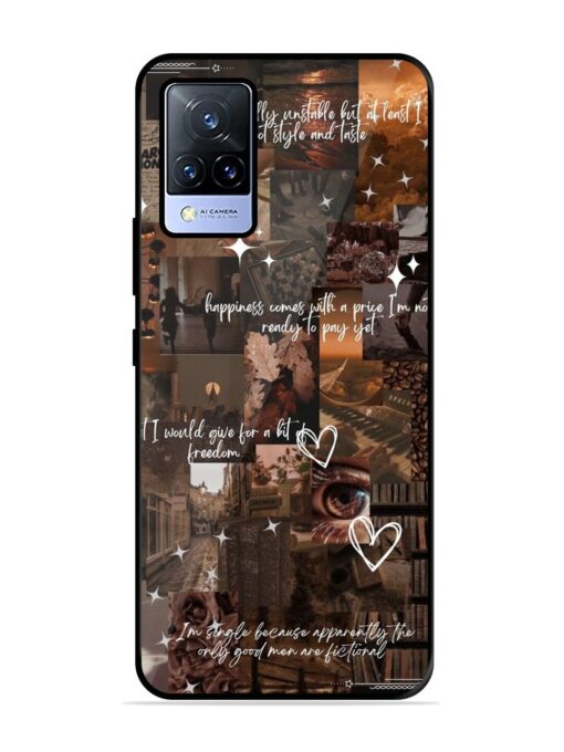 Melancholy Aesthetic Glossy Metal Phone Cover for Vivo V21 (5G) Zapvi