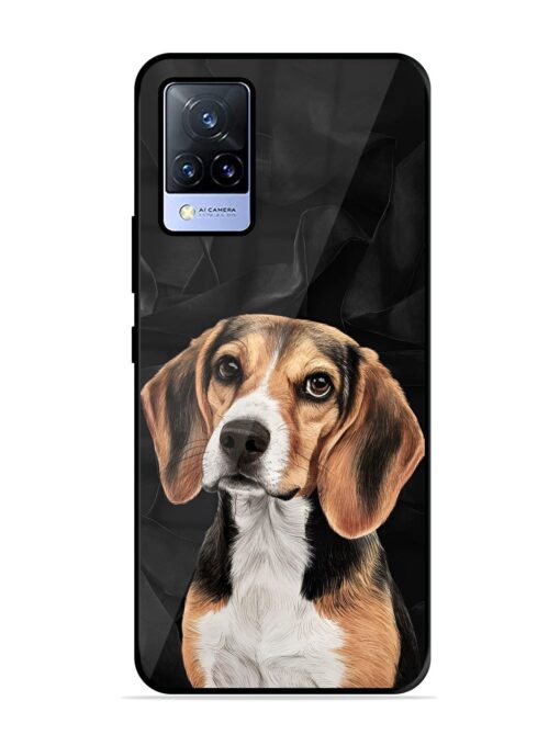 Beagle Portrait Glossy Metal Phone Cover for Vivo V21 (5G)