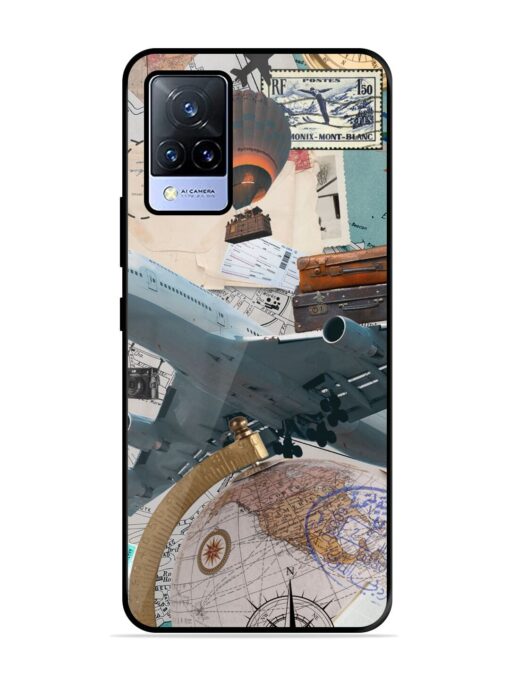 Adventure Awaits Glossy Metal Phone Cover for Vivo V21 (5G) Zapvi