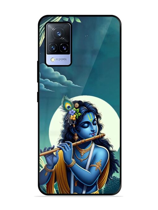 Krishna's Divine Flute Glossy Metal Phone Cover for Vivo V21 (5G)