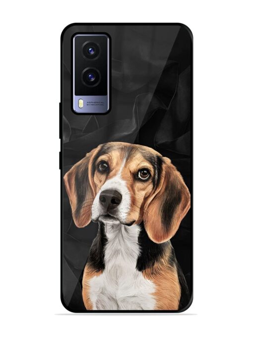 Beagle Portrait Glossy Metal Phone Cover for Vivo V21E (5G) Zapvi