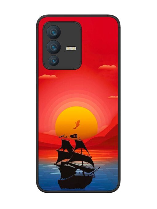 Sunset Sail Glossy Metal Phone Cover for Vivo V23 (5G)