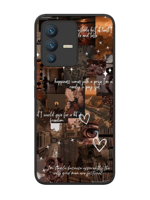 Melancholy Aesthetic Glossy Metal Phone Cover for Vivo V23 (5G) Zapvi