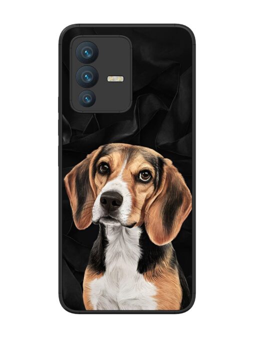 Beagle Portrait Glossy Metal Phone Cover for Vivo V23 (5G) Zapvi