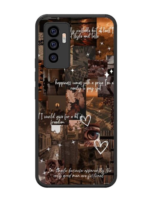 Melancholy Aesthetic Glossy Metal Phone Cover for Vivo V23E (5G)