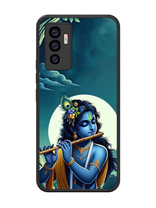 Krishna's Divine Flute Glossy Metal Phone Cover for Vivo V23E (5G) Zapvi